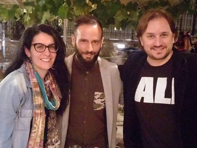 With our special guests from Argentina, Diego Corsini and Mariana Cangas, directors and producers.